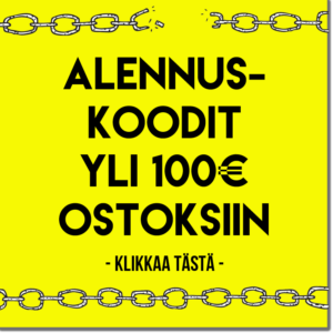ALENNUSKOODIT YLI 100€ OSTOKSIIN